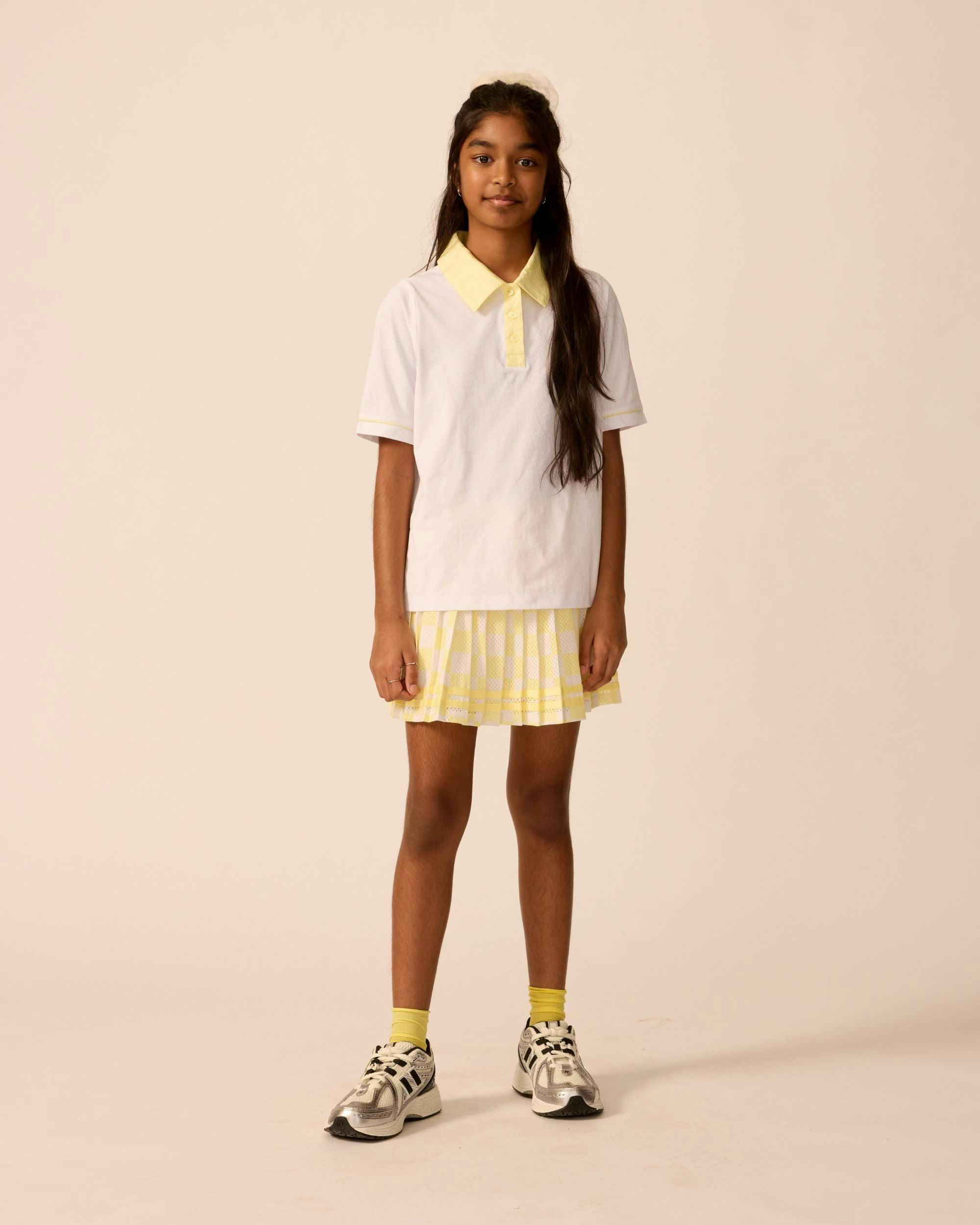 Tech Play Polo in Lemonade Trim