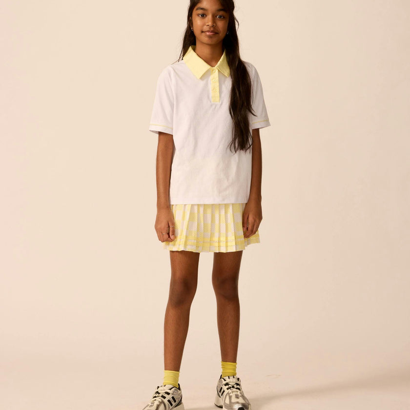 Play Pleated Skort in Lemonade Check