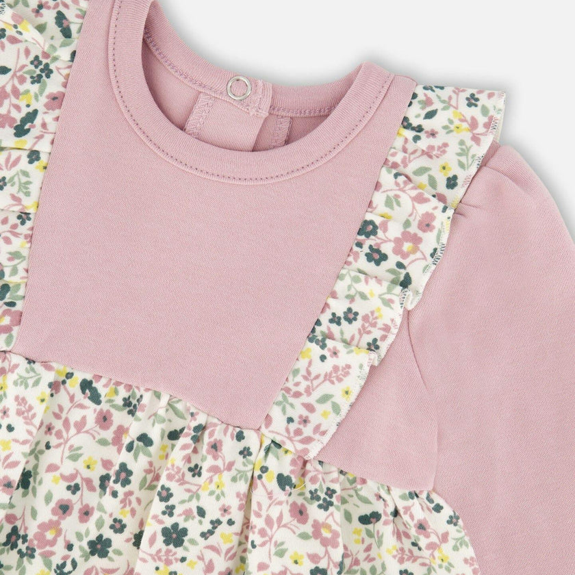 Organic Cotton Bi-Material Tunic and Leggings Set