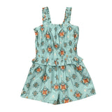 Ruffle Strap Shorts Romper