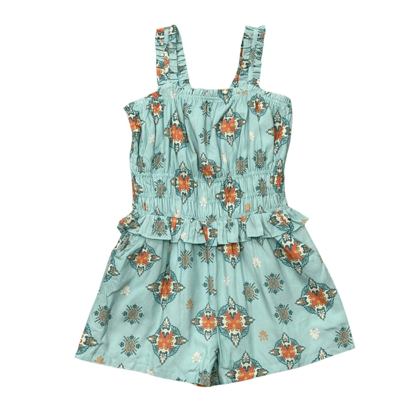 Ruffle Strap Shorts Romper