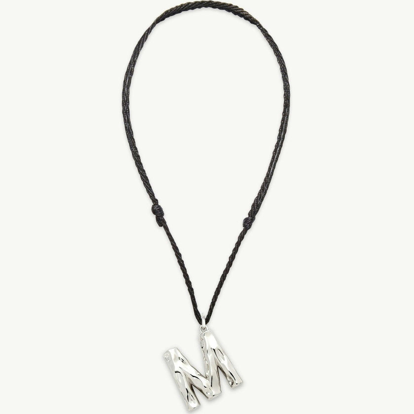 Grande Monogram Necklace in Silver