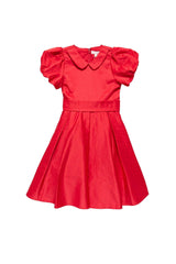 Mini Wrenley Dress in Red Taffeta