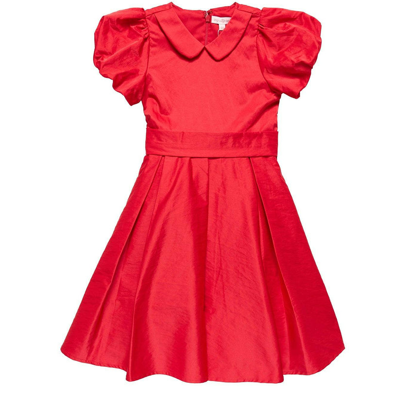 Mini Wrenley Dress in Red Taffeta