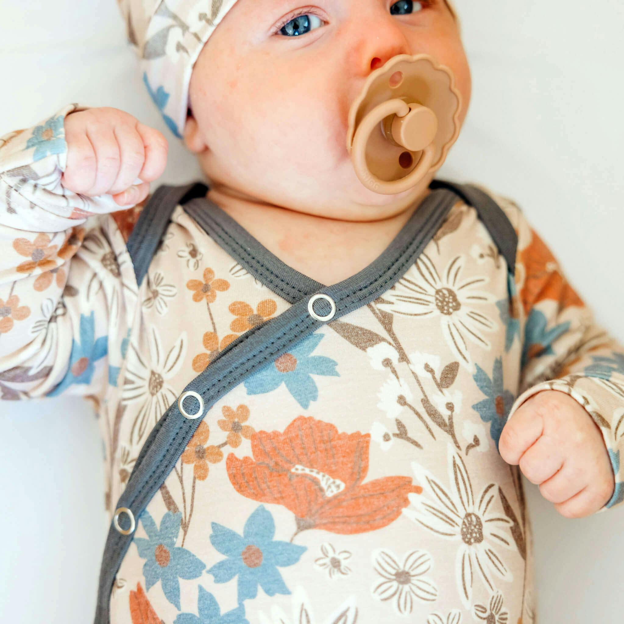 Newborn Knotted Gown - Eden