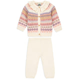 BONTON Papillon Knit Baby Set - Milk