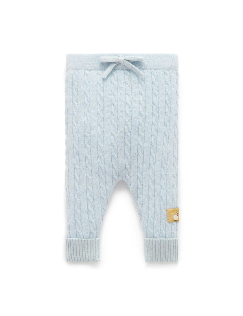 Cashmere Leggings Pale Blue Melange