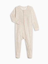 Peyton Zipper Sleeper - Belmont Floral / Shell + Powder