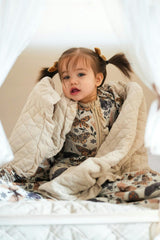 Flutter Ruffle Quilted Blanket: Core Collection