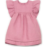 Flutter Sleeve Linen Dress