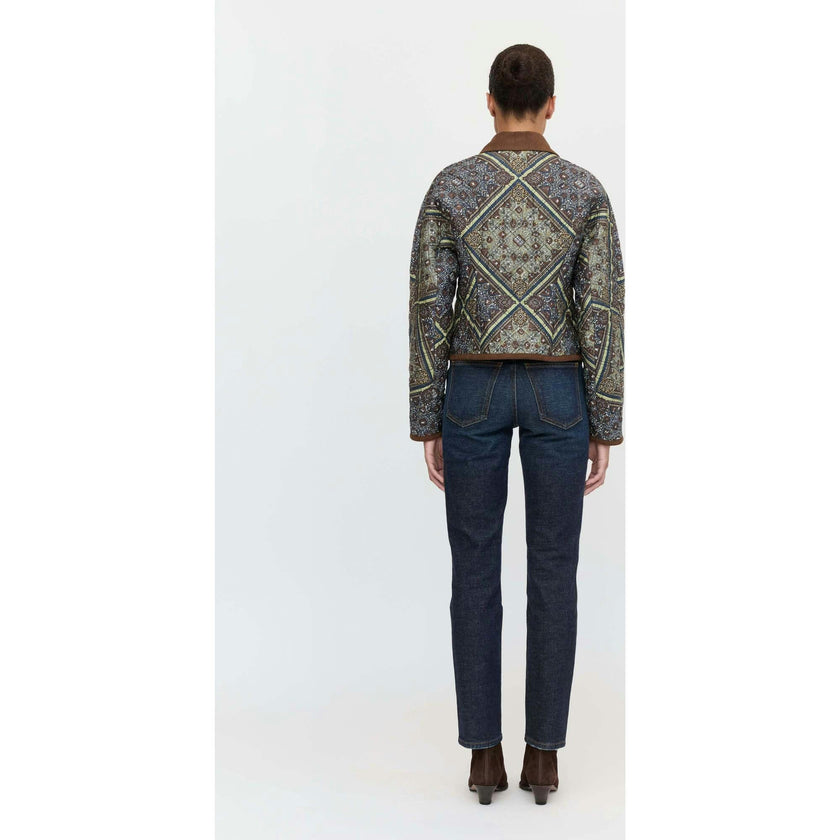 The Dax Jacket - Olive Equestrian Scarf