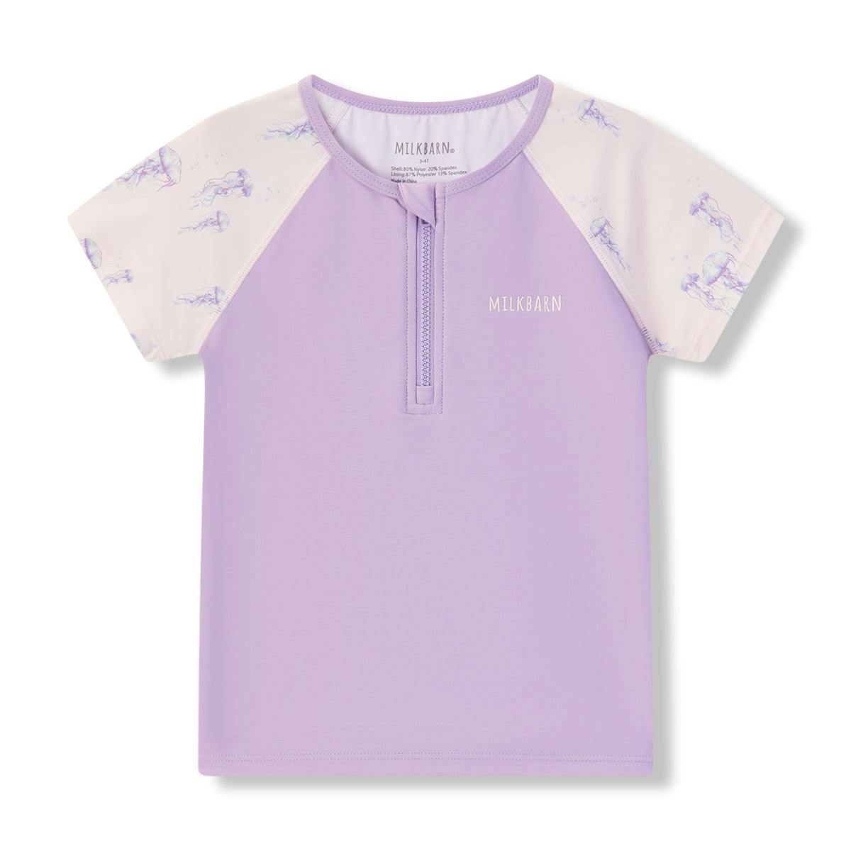 Sunset Jellyfish Zipper Top & Swim Trunks