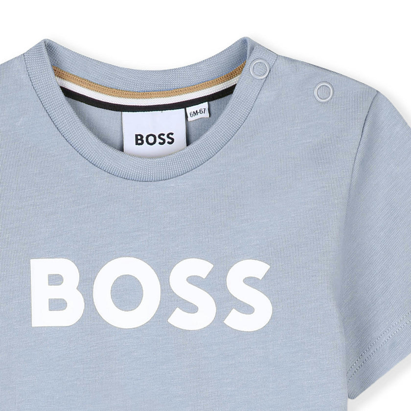 Light Blue BOSS Logo T-Shirt