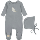 Mellow Moments Boys' Footie & Hat Set Quarry