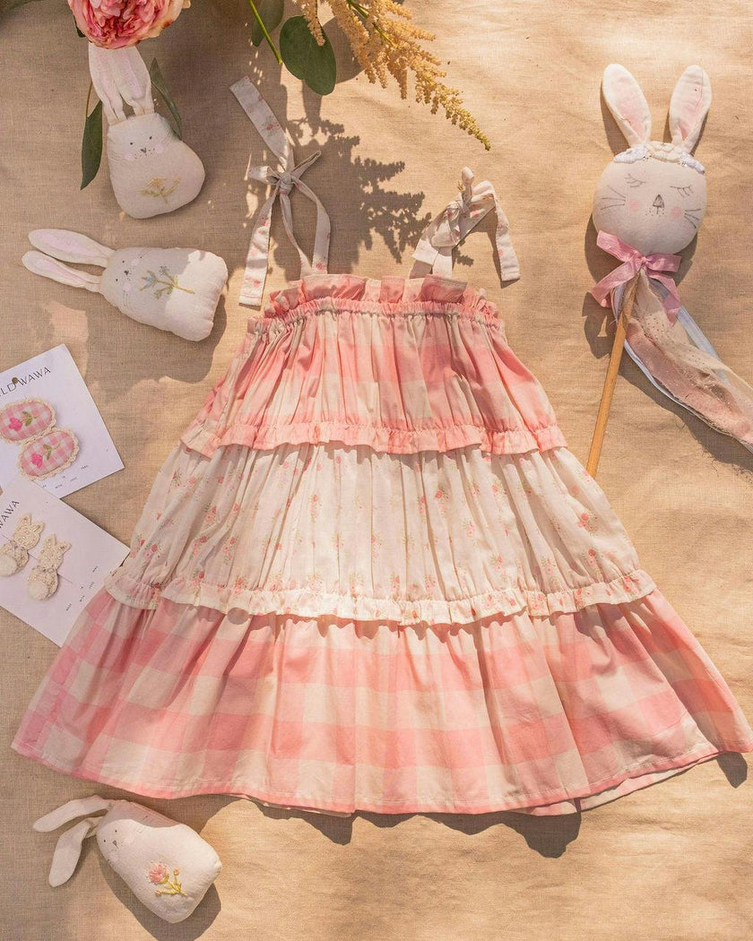 Amber Dress in Pink Gingham