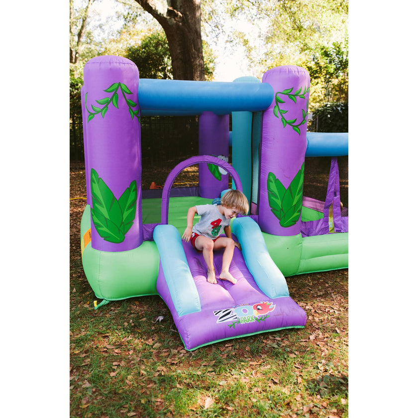 Zoo Park Inflatable Bounce House With Ball Pit