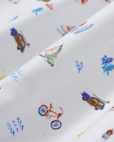 Men's Twill Pajama Short Set in Summer Nostalgia