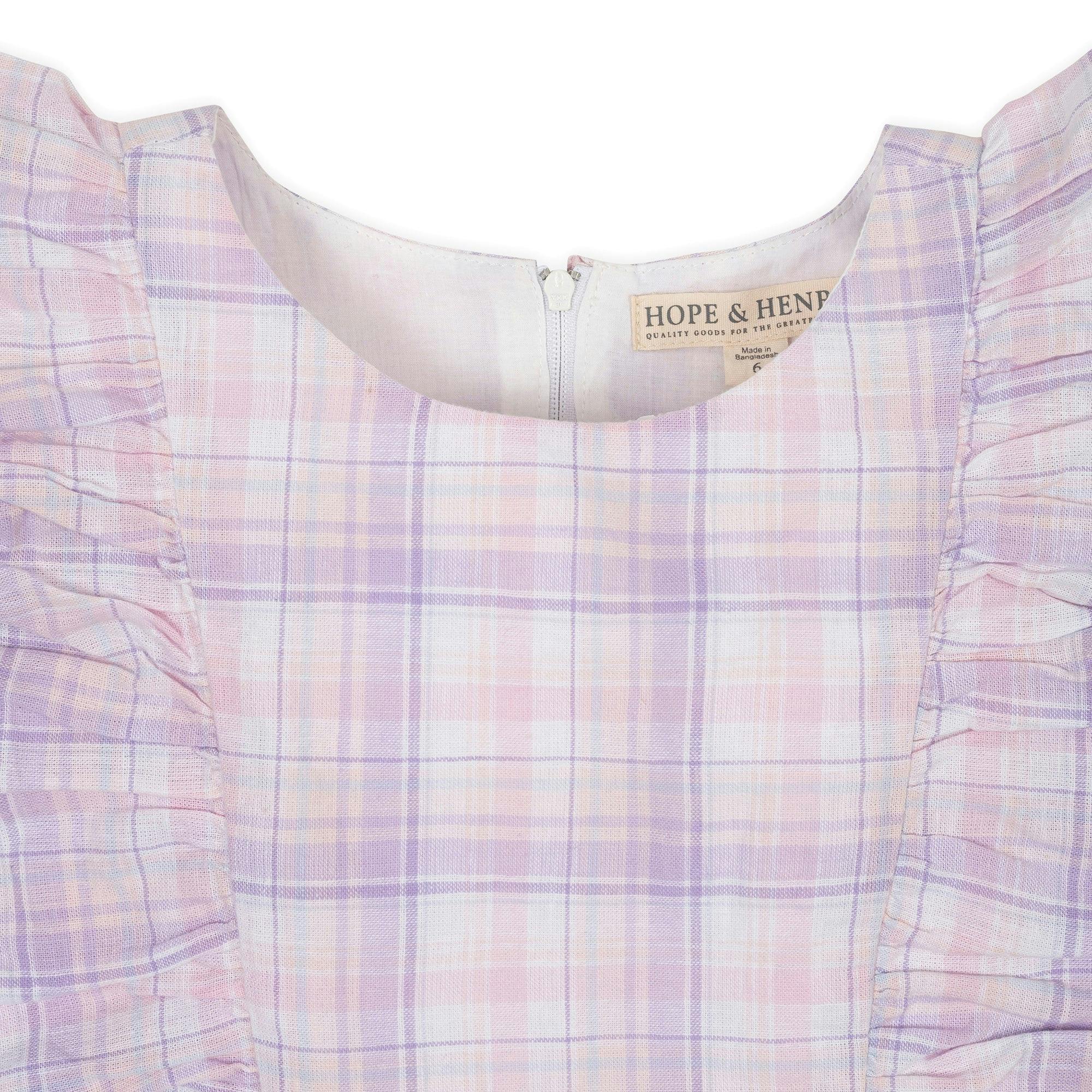 Linen Flutter Sleeve Pinafore Dress