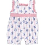 Stripe Dot Roses - Bow Playsuit