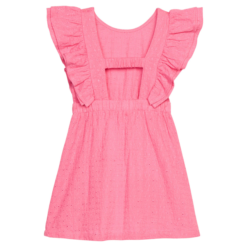 Sadie Dress - Taffy Pink Embroidery