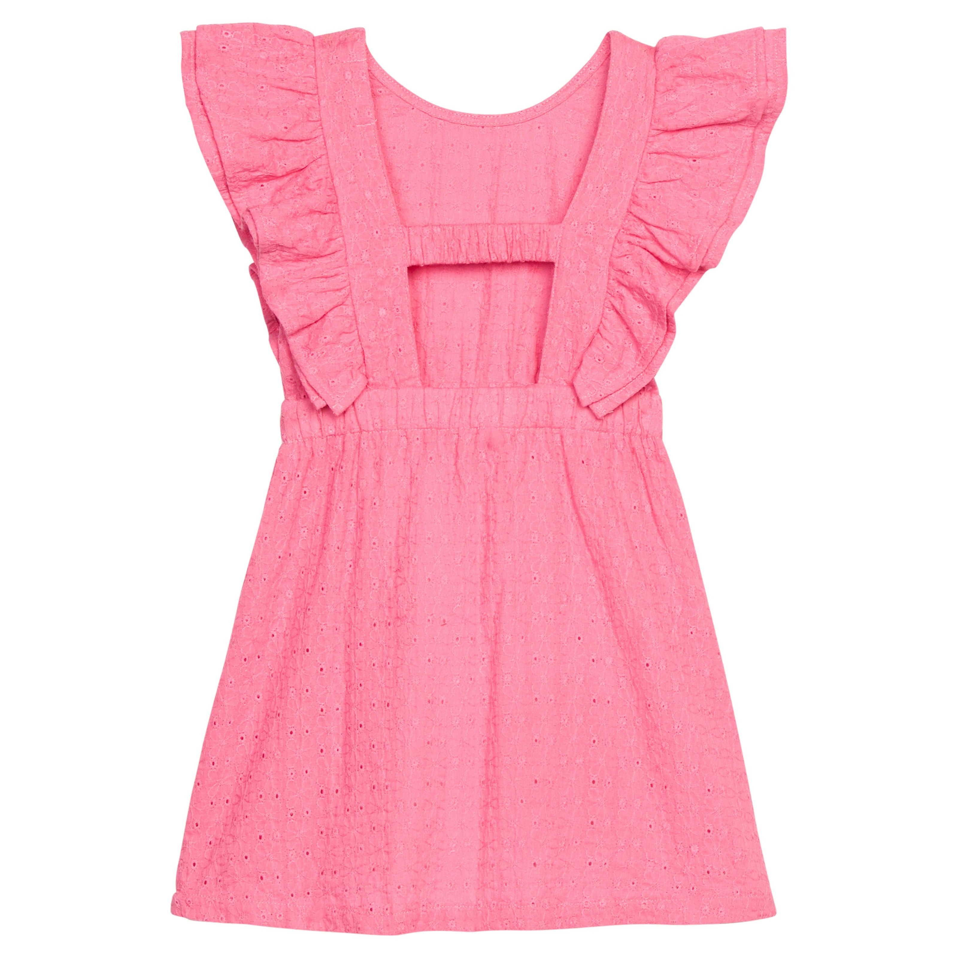 Sadie Dress - Taffy Pink Embroidery