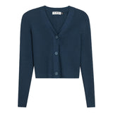 Cropped Ribbed Cardigan