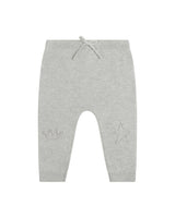Pointelle Star Crawler Set - Grey