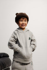 TNS Logo Hoodie Mid Grey Melange