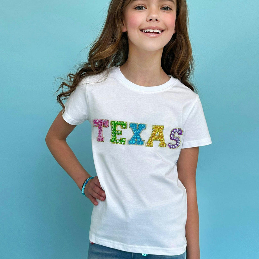 Crystal Texas Crew Neck T-Shirt