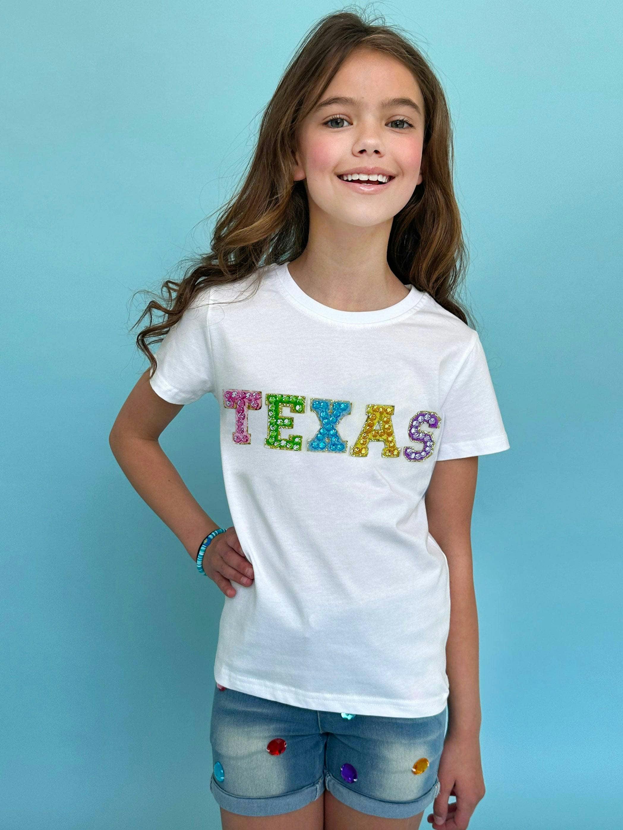 Crystal Texas Crew Neck T-Shirt