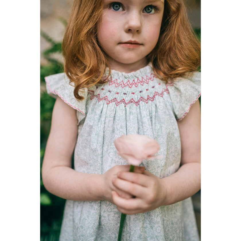 Daisy Dress in Verdant Blooms