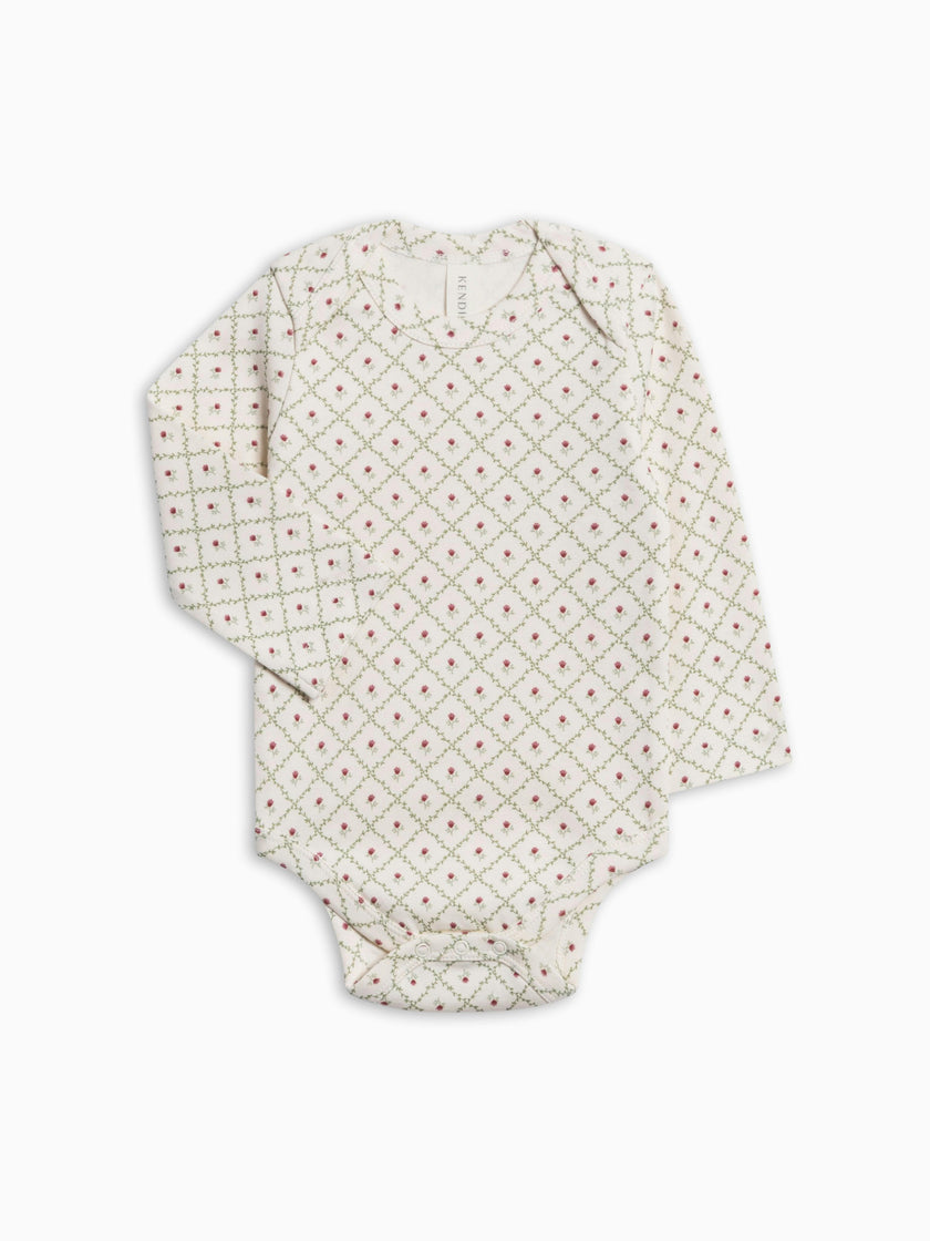 Organic Infant Girl Winter Bodysuit and Pant Set