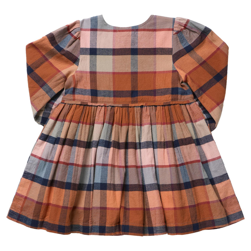 Girls Mae Dress - Hayride Plaid