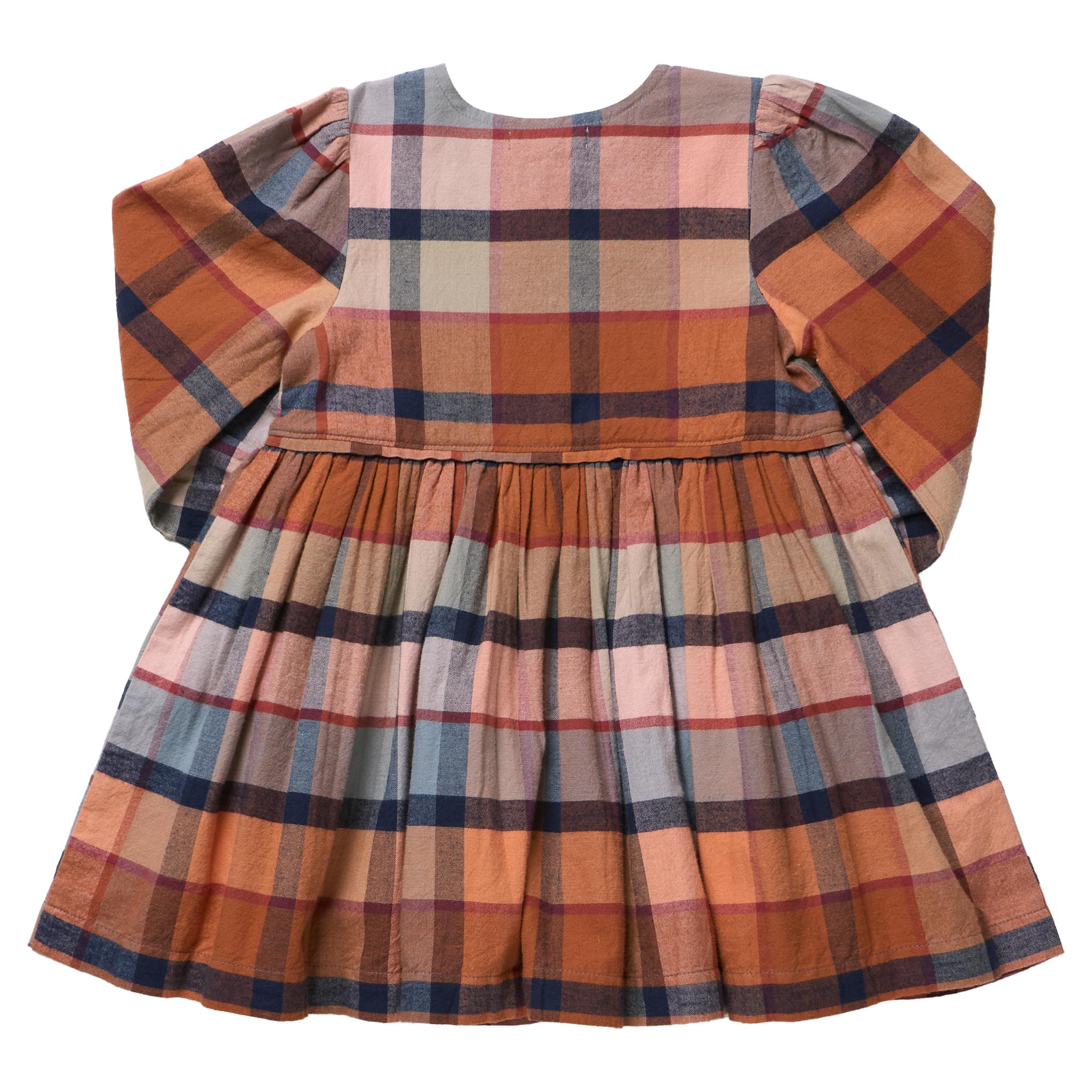Girls Mae Dress - Hayride Plaid