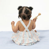 Tulip Stripe - Ruffle Sunsuit