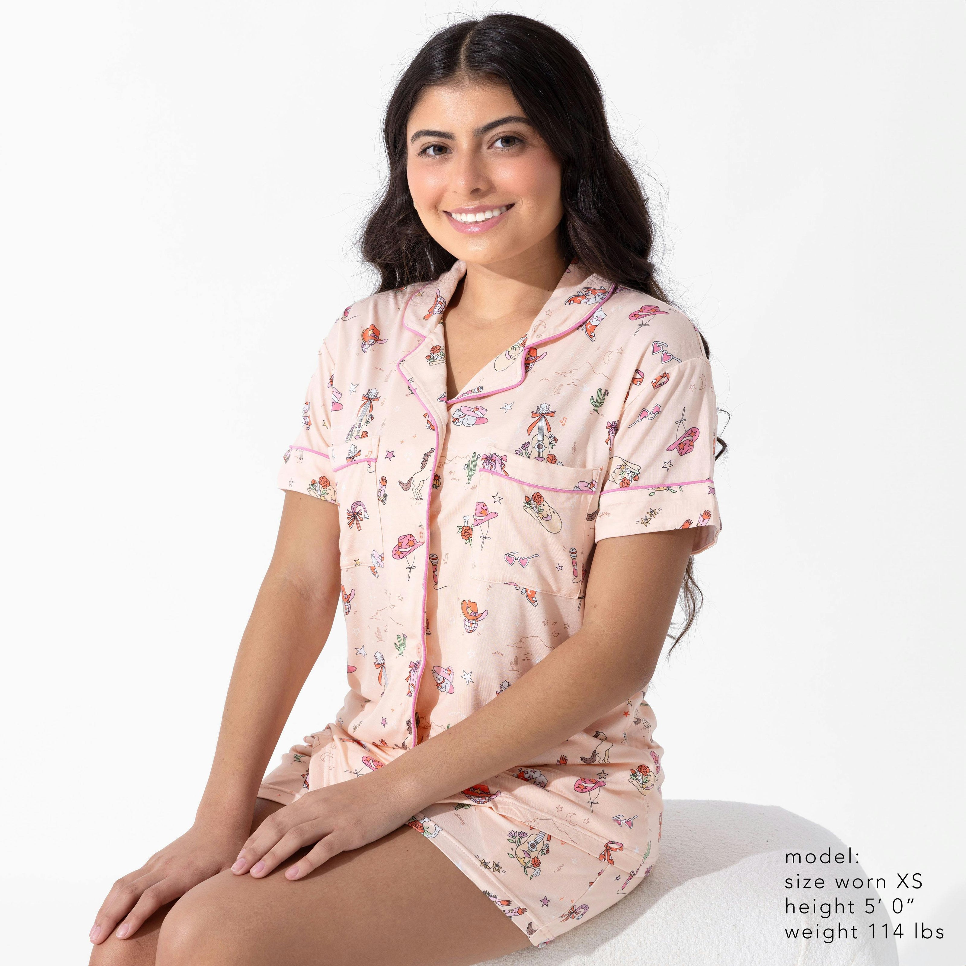Cowgirl Bamboo Women's Pajama Short Set