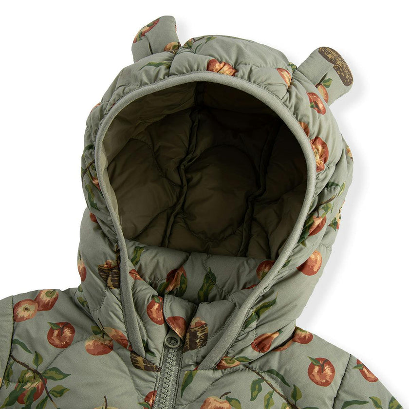 Apple Orchard Lightweight Down Hooded Jumpsuit