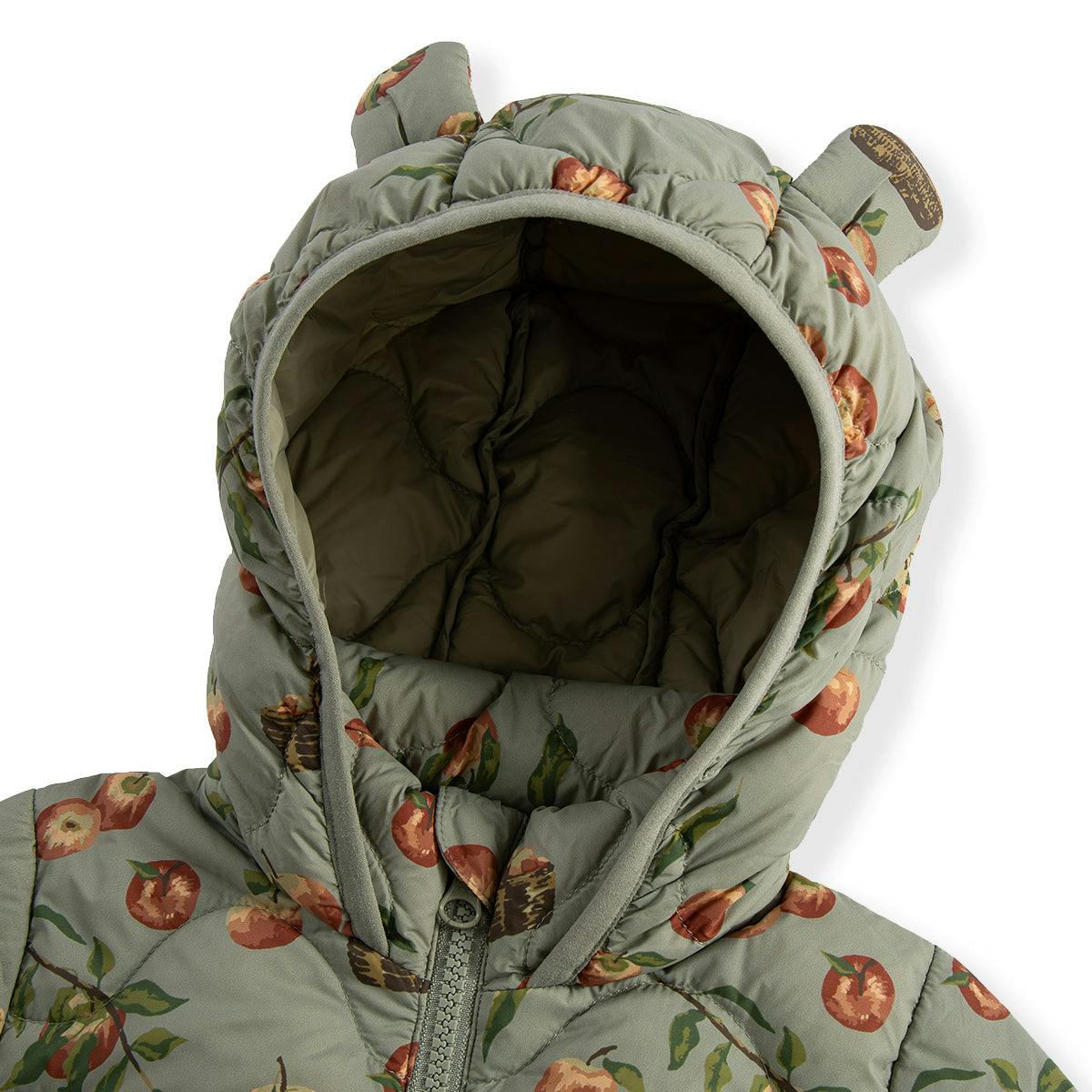 Apple Orchard Lightweight Down Hooded Jumpsuit