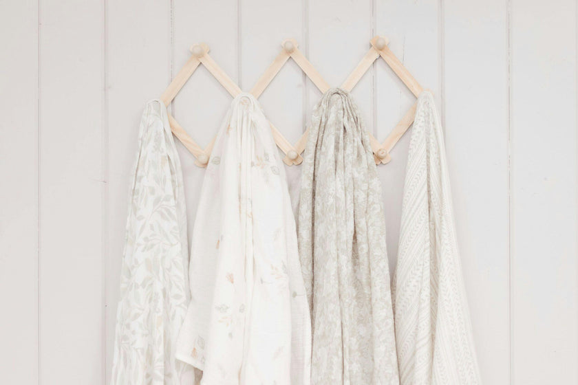 Willow Cotton Muslin Swaddle Blanket Set (Leaf, Set of 2)