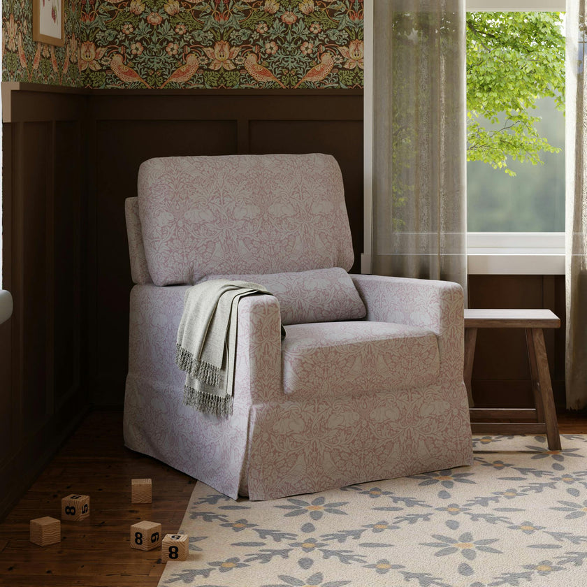 Crawford Pillowback Comfort Swivel Glider