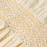 Organic Smocked Collar Dress - Butter Yellow