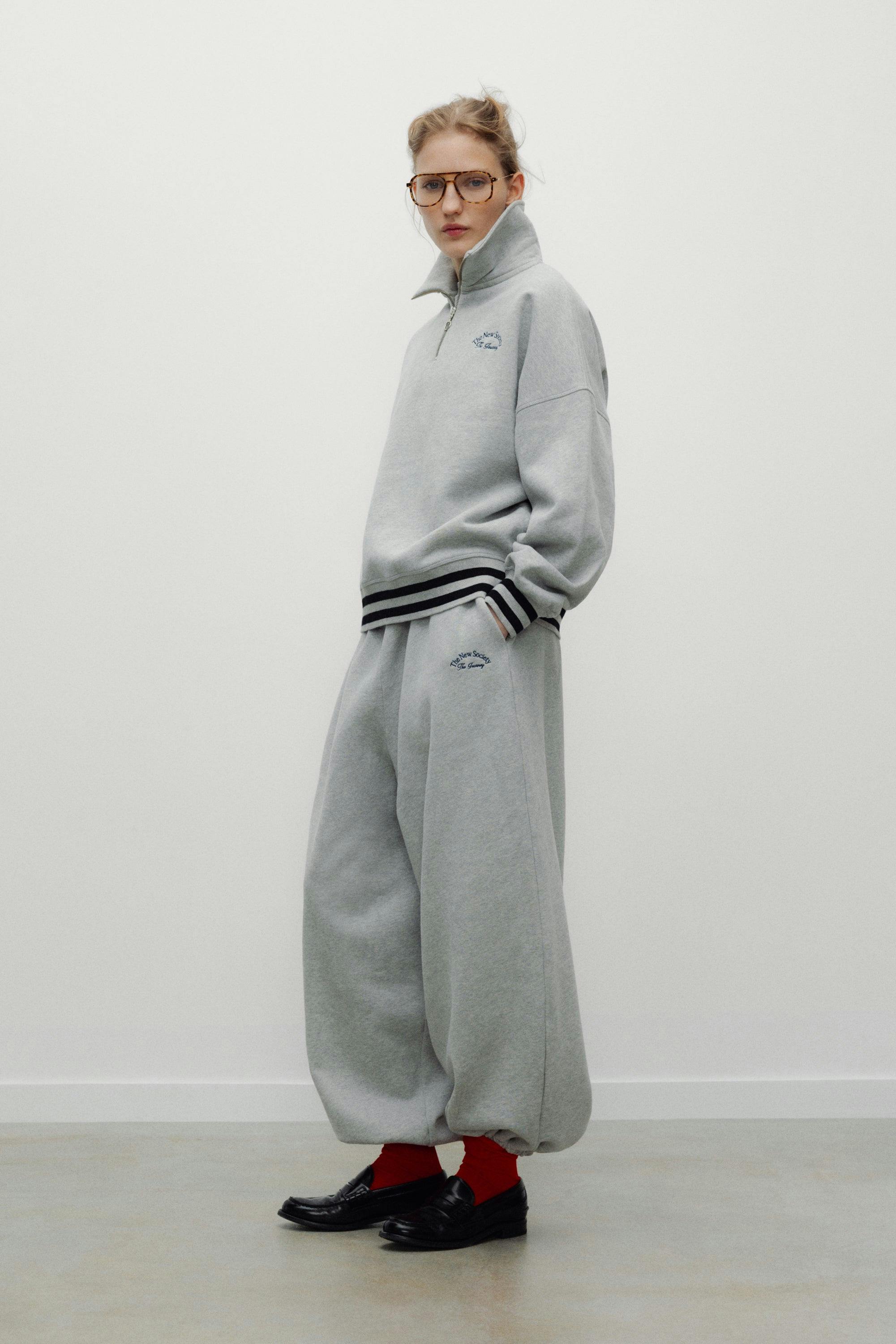 Mochi Woman Polo Light Grey Melange