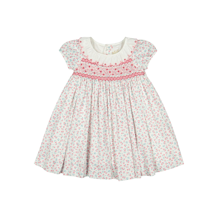 Isadora Pink Floral Empire Dress