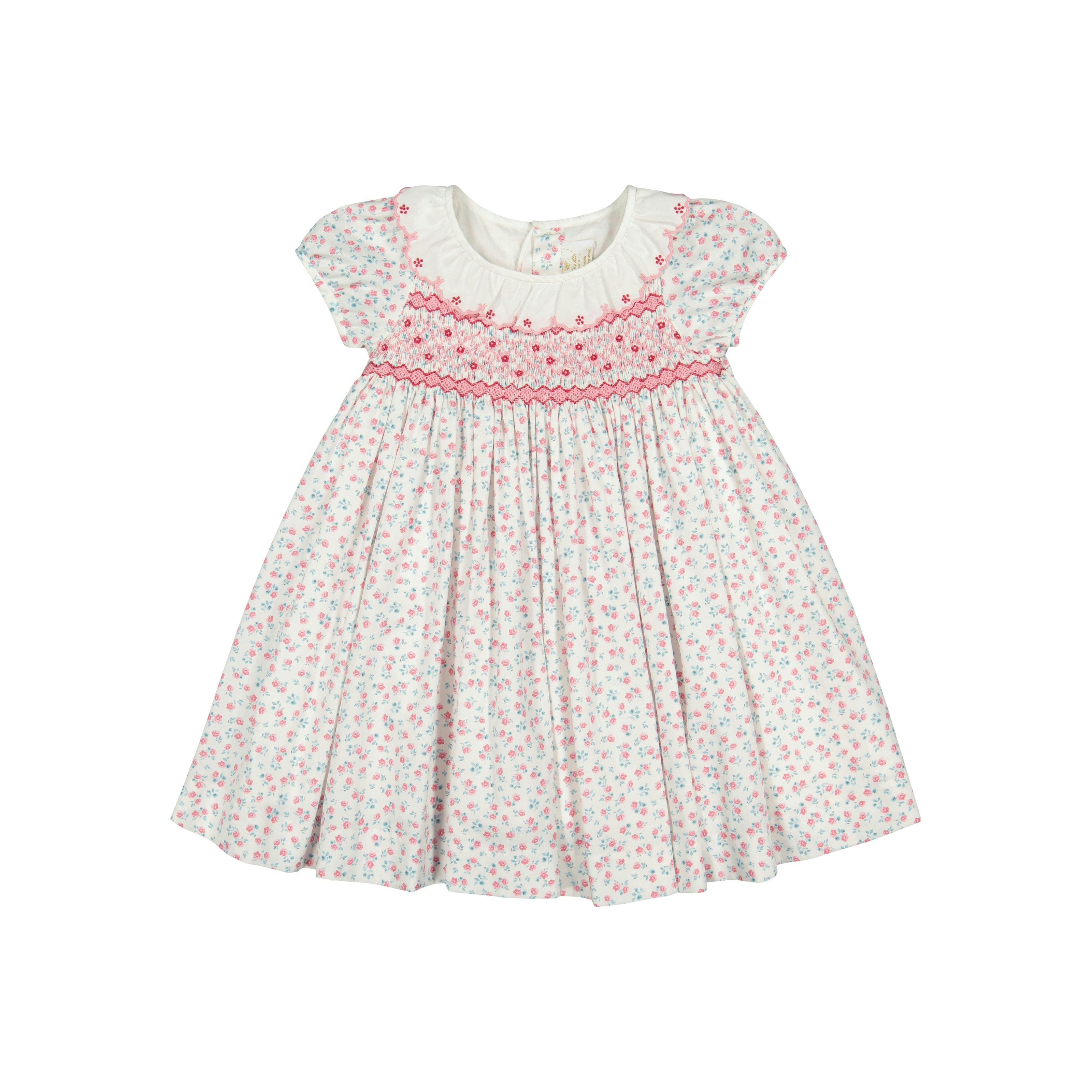 Isadora Pink Floral Empire Dress