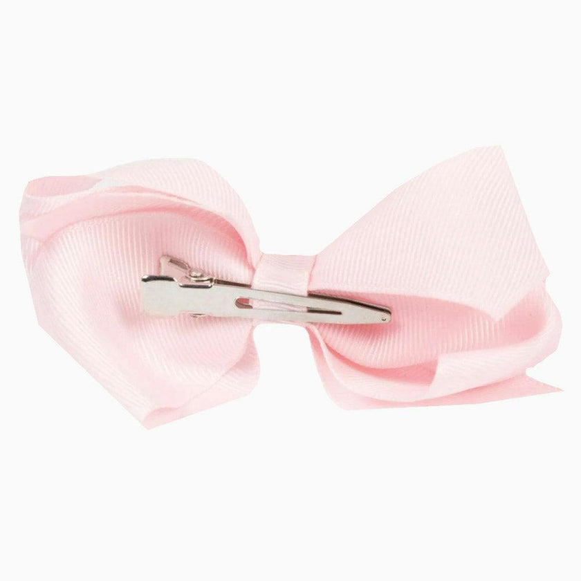 Extra Large Bow Hair Clip in Powder Pink