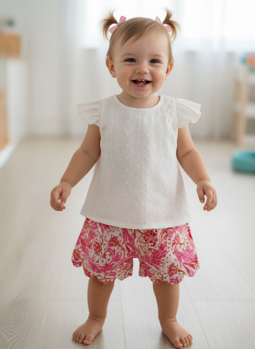 Reva Shorts and Top Set White