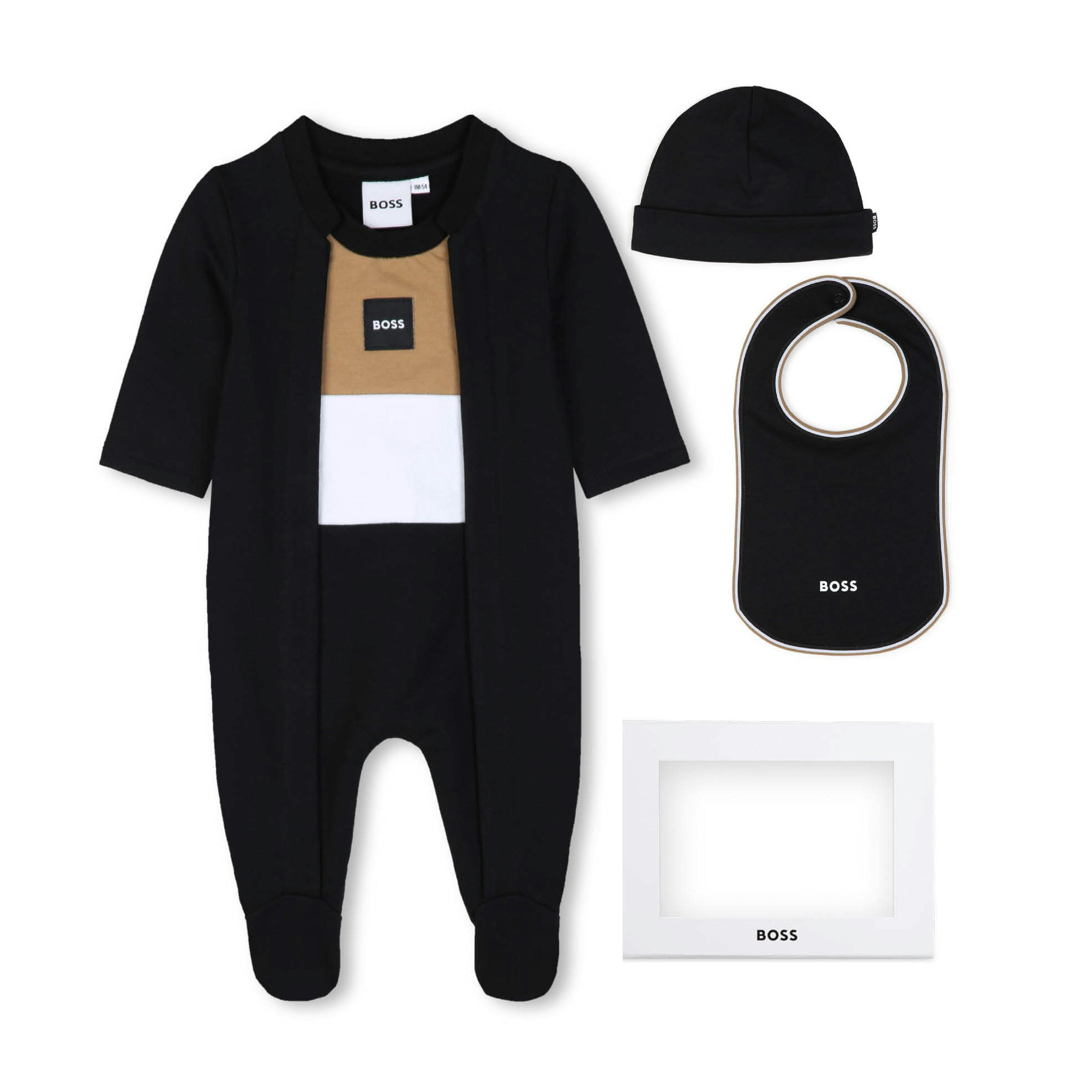 Black Logo Baby Pyjama Set