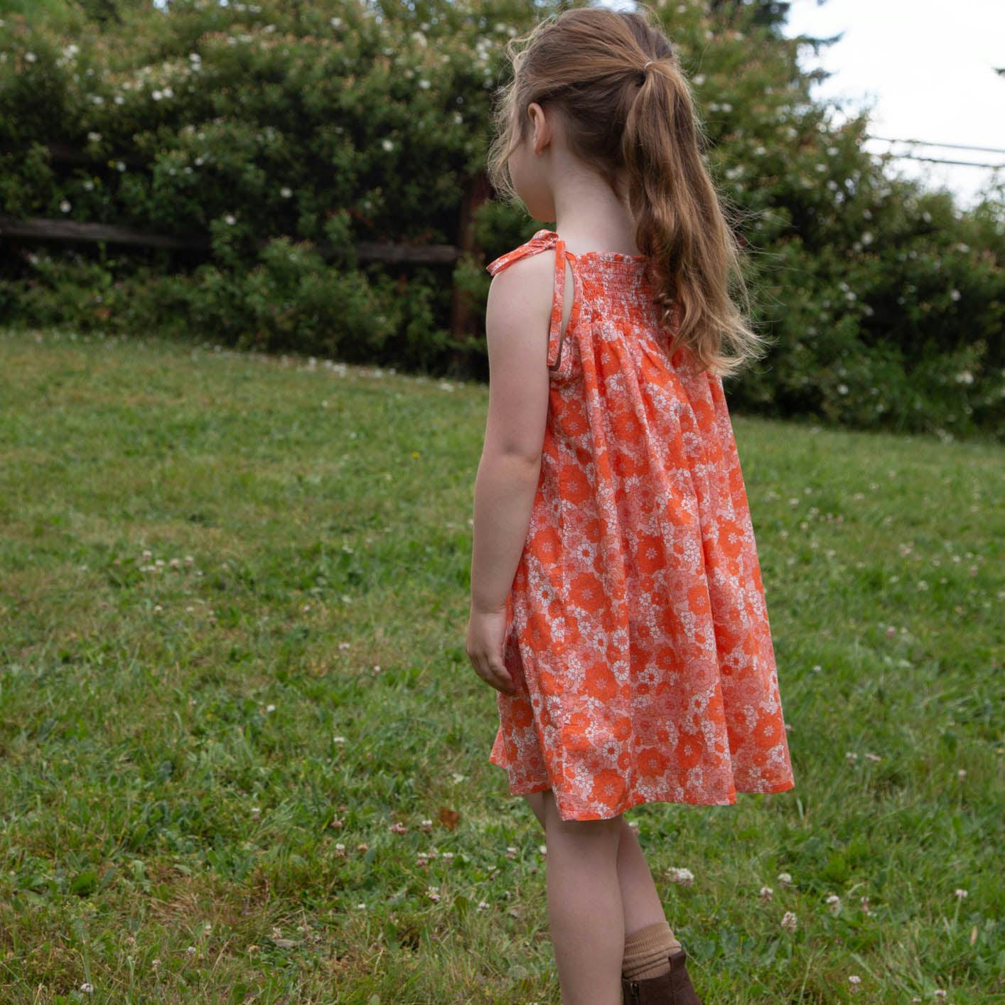 Girls Smocked Strap Dress