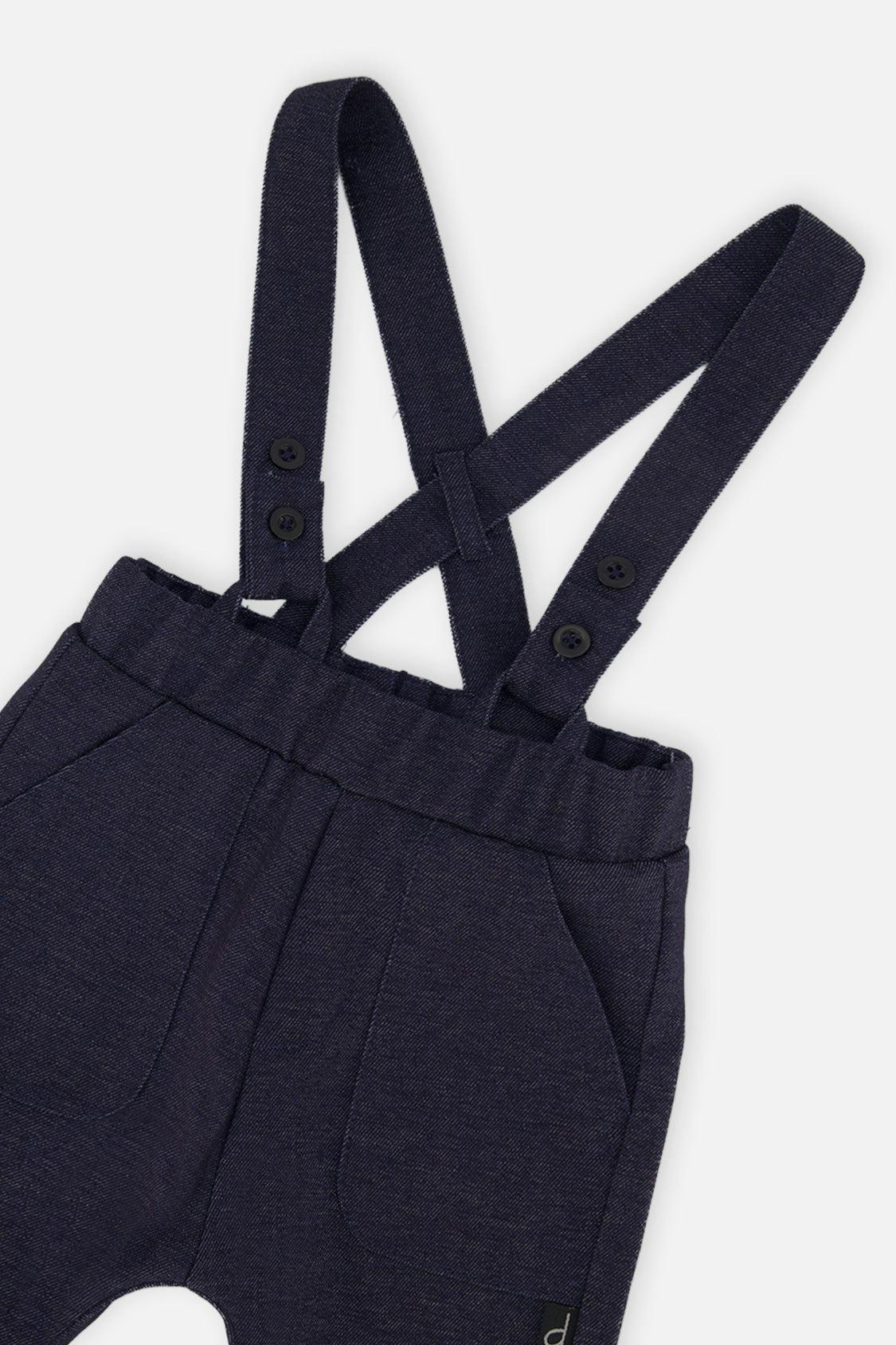 Baby Top & Pants Set Blue And Green Checks