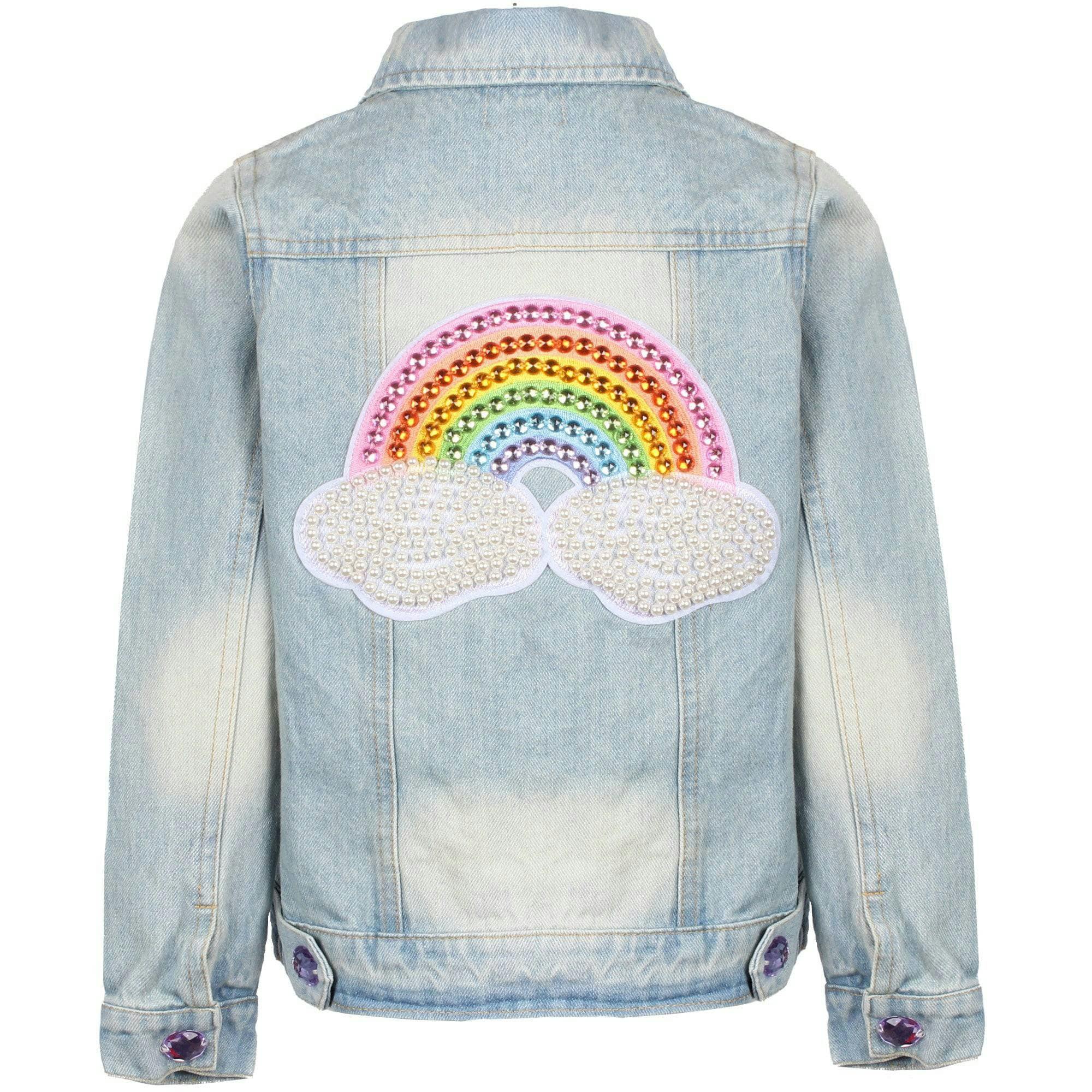 Rainbow Pearl Denim Jacket